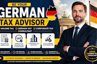 be your german tax advisor, income tax, german vat and corporate tax consultant