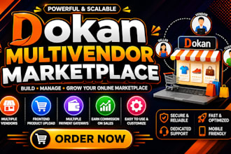 dokan construction materials multi vendor marketplace website woocommerce SEO