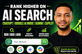 seo GEO aeo ai search optimization backlinks to rank website on ai search engine