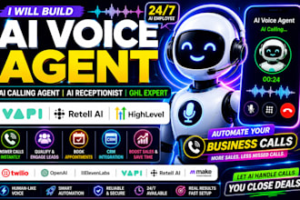 build ai voice agent ghl ai calling agent ai receptionist with vapi, retell ai