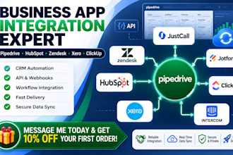 pipedrive automation justcall zendesk jotform hubspot crm clickup xero intercom