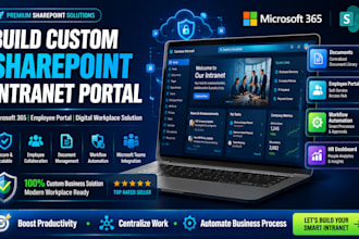 build a custom sharepoint intranet portal for microsoft 365 employee