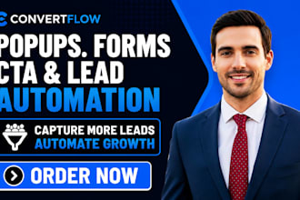 set up convertflow popups forms cta and lead generation automation