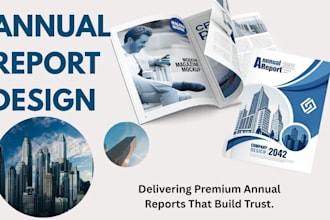 design consultancy annual report and client business report design