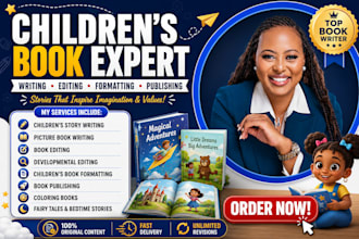 be your book writer ghost book writer and your ebook writer and childrens book