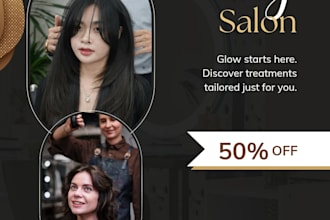 design salon and beauty instagram posts in canva