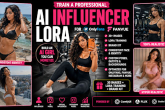 train a professional ai influencer lora for onlyfans fanvue