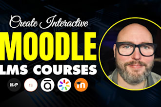 create interactive moodle courses, quizzes with h5p, scorm in your lms website