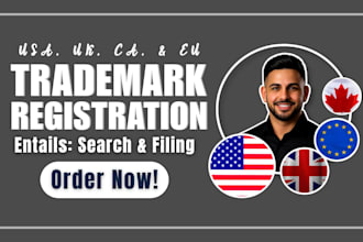 do trademark registration USA, UK, canada, or eu