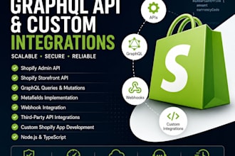 build shopify graphql apis and custom integrations