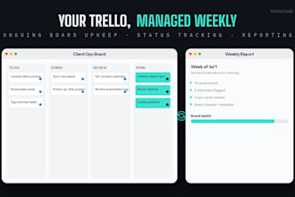 manage and maintain your trello board as your ongoing assistant