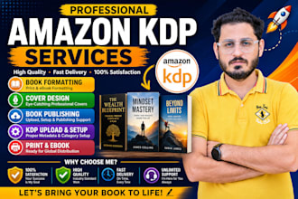 do book formatting for amazon kdp, book design layout design and book publishing
