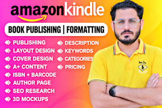 do book formatting for amazon kdp, book design layout design and book publishing