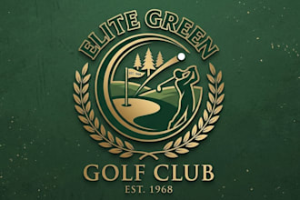 design a professional golf logo for your brand or club