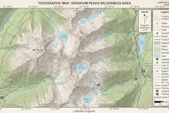 design a custom hiking topographic contour map of any mountain or peak