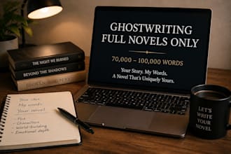 write full adult or young adult fiction between 70k and 100k