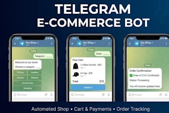 build a custom telegram bot with payments and integrations