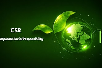 design csr report and sustainability responsibility report for businesses