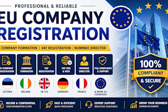 register your eu company, vat registration, nominee director in estonia ireland