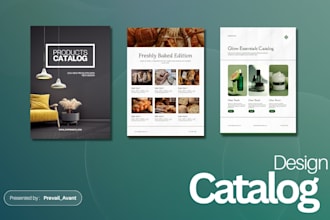 design product catalog, lookbook, brochure and magazine layout