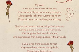 write personalized love letters and romantic messages