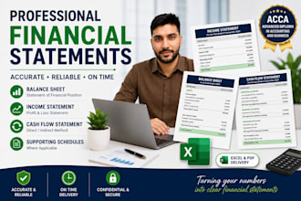 prepare financial statements,profit and loss account,balance sheet,cash flow