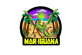 design cannabis brand located caribbean logo