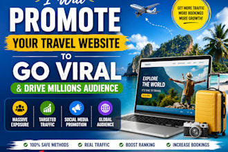 do organic travel website promotion, travel website to go viral