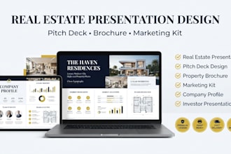 create real estate agency presentation brochure realtor marketing kit pitch deck