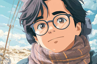 draw you an anime portrait art