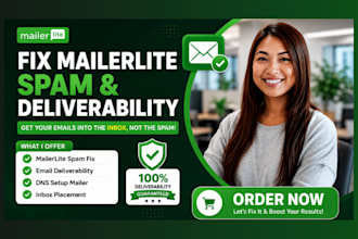 fix mailerlite deliverability spam issues domain authentication dns setup