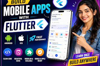 develop flutter mobile app