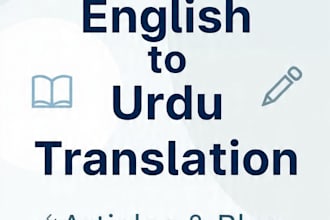 write SEO articles and translate english to urdu