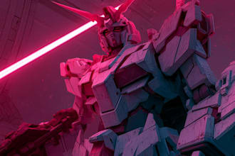 do retro mecha or scifi gundam art