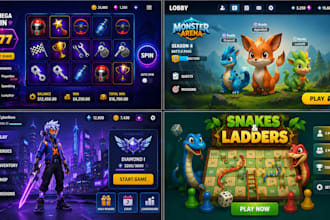 design game UI UX mobile and PC, and console