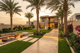 design backyard, landscape, patio, garden, pool ,outdoor, deck,