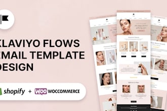 design custom klaviyo email template, klaviyo flows for shopify klaviyo expert