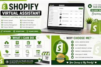 be your ecommerce virtual assistant for shopify tasks