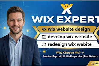 do wix website design develop wix website redesign wix website