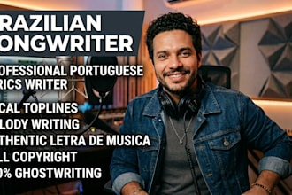 write portuguese song lyrics and translate lyrics to portuguese