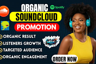 do organic soundcloud promotion ,track promo christian for soundcloud music
