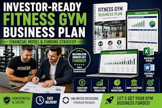 fitness gym business plan investor ready financial cash flow funding strategy