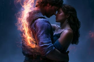 design fantasy book cover, romance book cover