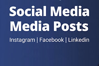 design 3 eye catching social media posts for 5 dollars