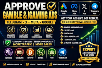 do gamble ads igaming ads approve telegram ads x meta google forex crypto cbd ad