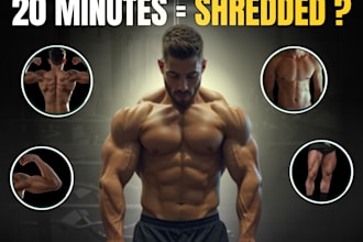 design high CTR youtube thumbnails for fitness channels