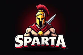 make an amazing sparta esport logo with express delivery