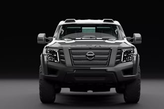 functional off road vehicle,optimized topology,control wheel rigging,glb for web