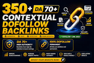 build high quality contextual dofollow SEO backlinks