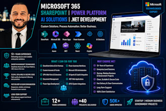 build and customize microsoft 365, sharepoint, power platform apps